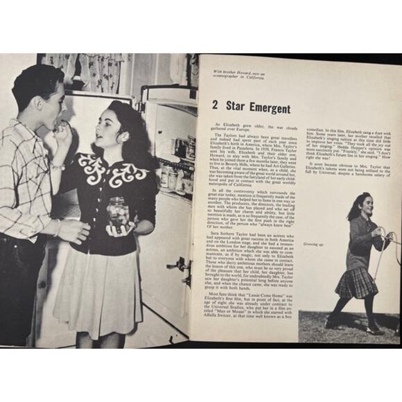 RARE 1963 UK Meet Elizabeth Taylor Magazine Book Cleopatra, National Velvet Liz - Picture 3 of 8